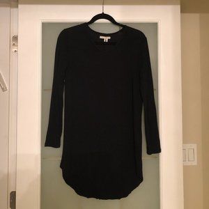 Oak + Fort Long Sleeved Black Long Shirt